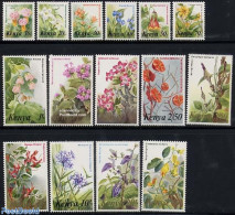 Kenia 1983 Flowers 15v, Mint NH, Nature - Flowers & Plants - Andere & Zonder Classificatie