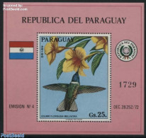 Paraguay 1973 Birds S/s, Mint NH, Nature - Birds - Hummingbirds - Paraguay