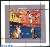 Mali 1996 Cats & Dogs 4v M/s, Mint NH, Nature - Cats - Dogs - Malí (1959-...)