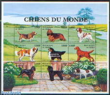 Mali 1997 Dogs 9v M/s, Mint NH, Nature - Dogs - Mali (1959-...)