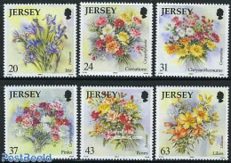 Jersey 1998 Flowers 6v, Mint NH, Nature - Flowers & Plants - Jersey