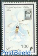 Vanuatu 1989 Stampshow 1v, Mint NH, Nature - Flowers & Plants - Orchids - Philately - Vanuatu (1980-...)