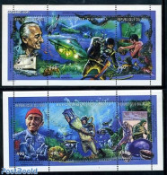 Mali 1998 Jacques Cousteau 6v (2 M/s), Mint NH, History - Sport - Transport - American Presidents - Explorers - Chess .. - Explorers