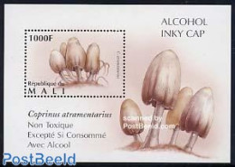 Mali 1996 Mushrooms S/s, Coprinus Atramentarius, Mint NH, Nature - Mushrooms - Mushrooms