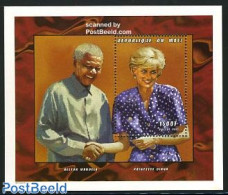 Mali 1997 Diana & Nelson Mandela S/s, Mint NH, History - Charles & Diana - Kings & Queens (Royalty) - Nobel Prize Winn.. - Familles Royales