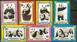 Mongolia 1977 Panda Bears 7v, Mint NH, Nature - Animals (others & Mixed) - Pandas - Mongolei