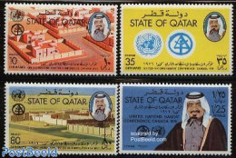 Qatar 1976 Habitat 4v, Mint NH, History - United Nations - Qatar