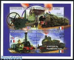 Niger 1997 Railways 4v M/s, Mint NH, Transport - Railways - Trains