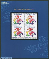 Suriname, Republic 2012 Year Of The Dragon M/s, Mint NH, Various - New Year - Año Nuevo