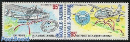 New Caledonia 1997 Trapas Air 2v [:], Mint NH, Transport - Various - Aircraft & Aviation - Maps - Ongebruikt