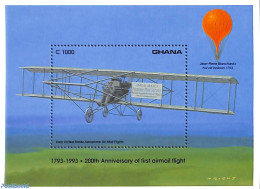 Ghana 1993 Early Airmail Flights S/s, Mint NH, Transport - Post - Aircraft & Aviation - Correo Postal