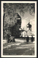 AK Hinterzarten, Hotel Adler Mit Kirche Im Winter  - Hinterzarten