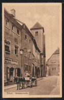 AK Erfurt, Michaelisstrasse Mit Gasthaus Zum Goldenen Schwan Und Fuhrwerk  - Erfurt