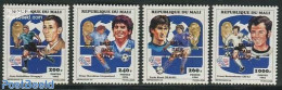 Mali 1994 Football Winners 4v, Red Overprints, Mint NH, Sport - Football - Mali (1959-...)