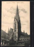 AK Osterfeld I. W., Kath. Kirche Und Geschäfte  - Autres & Non Classés