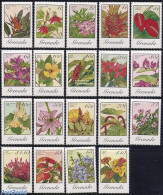 Grenada 1985 Flowers 19v, Mint NH, Nature - Flowers & Plants - Autres & Non Classés