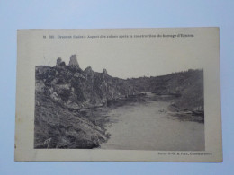 CROZANT Aspect Des Ruines Après La Construction Du Barrage D'Eguzon - Crozant