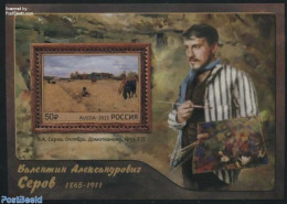 Russia 2015 Valentin Aleksandrovich Serov S/s, Mint NH, Nature - Horses - Art - Paintings - Self Portraits - Other & Unclassified