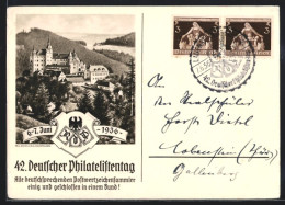 AK 42. Deutscher Philatelistentag 6.-7. Juni 1936  - Sellos (representaciones)