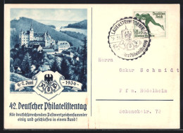 AK 42. Deutscher Philatelistentag 1936  - Briefmarken (Abbildungen)