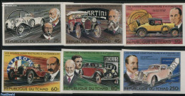 Chad 1983 Automobiles 6v, Imperforated, Mint NH, Transport - Automobiles - Other & Unclassified