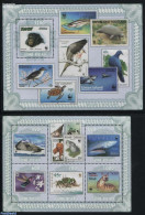 Guinea Bissau 2010 WWF Stamps 2 S/s, Mint NH, Nature - Birds - Fish - Monkeys - World Wildlife Fund (WWF) - Stamps On .. - Vissen