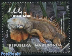 North Macedonia 2017 Iguana 1v, Mint NH, Nature - Animals (others & Mixed) - Reptiles - Other & Unclassified