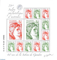 France 2017 Sabine De Gandon M/s, Mint NH - Unused Stamps