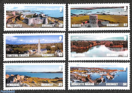 Guernsey 2018 Landscapes 6v, Mint NH, Transport - Ships And Boats - Ships