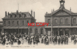 59 DUNKERQUE. La Gare Grosse Animation 1913 - Dunkerque