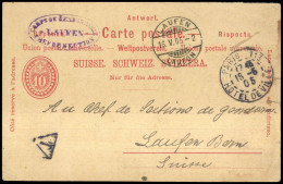 1892, Schweiz, P 29 A, Brief - Altri & Non Classificati