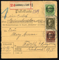 1916, Altdeutschland Bayern, 100 II A U.a., Brief - Sonstige & Ohne Zuordnung