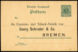 1889, Deutsches Reich, P 20 (Z), Brief - Autres & Non Classés