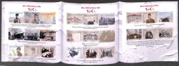 Türkiye 2019 100 Years National Revolution Foil Booklet, Mint NH, Science - Transport - Telecommunication - Ships And.. - Otros & Sin Clasificación