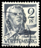 1947, Französische Zone Württemberg, 1 Var., Gest. - Autres & Non Classés