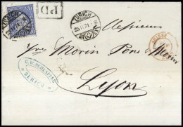 1867, Schweiz, 33 A, Brief - Altri & Non Classificati