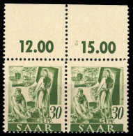 1947, Saar, 217 IV, ** - Sonstige & Ohne Zuordnung