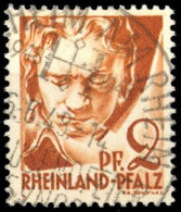 1948, Französische Zone Rheinland Pfalz, 16 IV, Gest. - Autres & Non Classés