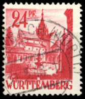 1947, Französische Zone Württemberg, 8 PF III, Gest. - Autres & Non Classés