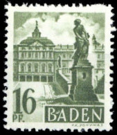 1947, Französische Zone Baden, 6 PF I, ** - Andere & Zonder Classificatie