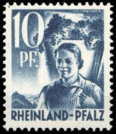 1947, Französische Zone Rheinland Pfalz, 3 PF I, ** - Andere & Zonder Classificatie