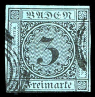 1858, Altdeutschland Baden, 8, Gest. - Altri & Non Classificati