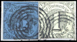 1852, Altdeutschland Thurn Und Taxis, 7, 8, Briefst. - Altri & Non Classificati