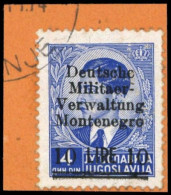 1943, Deutsche Besetzung II. WK Montenegro, 7, Briefst. - Ocupación 1938 – 45