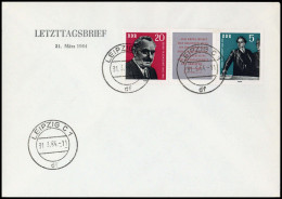 1962, DDR, 893-94 Zf, Brief - Autres & Non Classés