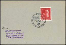 1938, Deutsches Reich, 664, Brief - Other & Unclassified