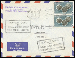 1962, Kambodscha, 141 (2), Brief - Cambodge