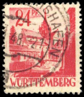 1947, Französische Zone Württemberg, 8 PF III, Gest. - Sonstige & Ohne Zuordnung