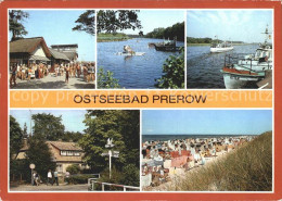 72126022 Prerow Ostseebad Strand Prerowstrom Hafen Cafe Strandeck Ostseebad Prer - Autres & Non Classés