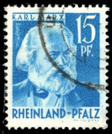 1948, Französische Zone Rheinland Pfalz, 21 PF V, Gest. - Andere & Zonder Classificatie